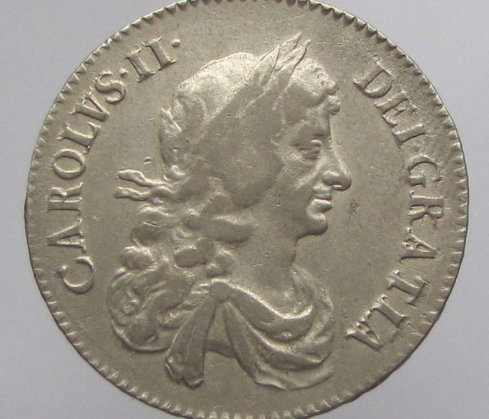 Charles II Silver Half Crown 1669AD-0