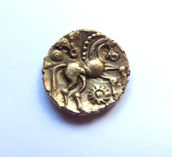 Celtic Gold Quarter Stater Trinovantes 'Harlow Flyer' 50BC-7164