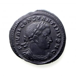 Constantine I as Caesar Bronze Half Follis 307-337AD Trier Rare-12990