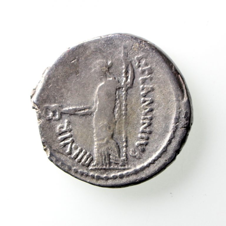 denarius of julius caesar coin first of 12 caesars
