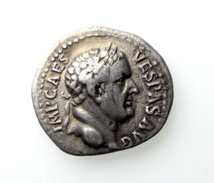 Vespasian Silver Denarius 69-79AD Ephesus mint Rare -13777