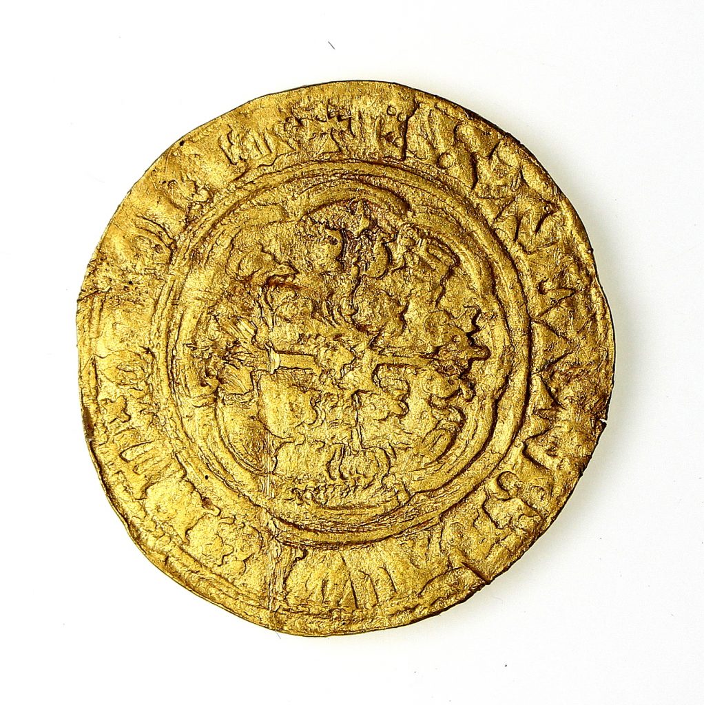 Richard II Gold Quarter Noble 1377-1399AD : Silbury Coins