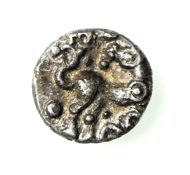 Cantii Silver Unit Crossed Wreaths type, 50-20BC ext.rare-18701