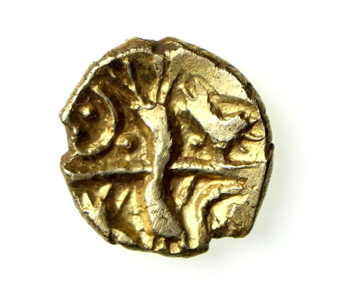 Belgae Gold Quarter Stater Hampshire Thunderbolt 65-40BC-19153