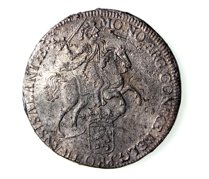 Shipwreck Coin - Netherlands 'Rider' Ducatoon From The 'Hollandia' Wreck 1742AD. -0