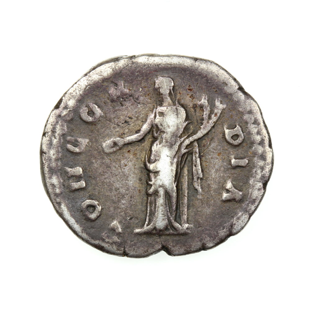 Aelius 136-138AD Silver Denarius Concordia - Silbury Coins : Silbury Coins