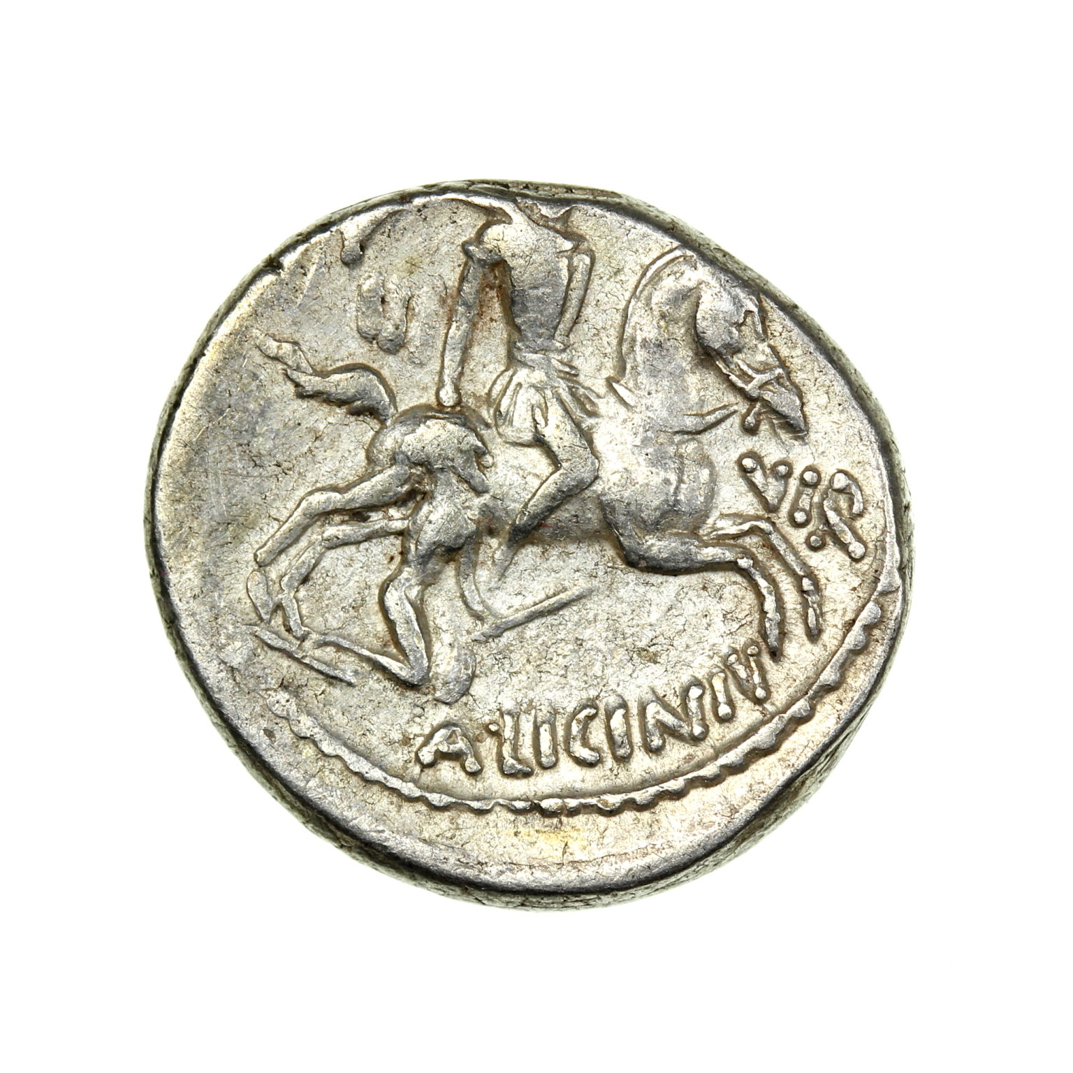 Roman Republic A. Licinius Nerva 47BC Silver Denarius - Silbury Coins ...