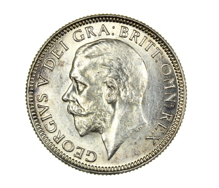 George V AD 1910-1936 Silver Shilling AD 1927