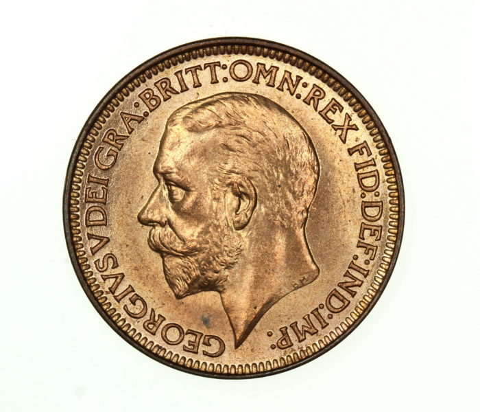 George V AD 1910-1936 Bronze Farthing AD 1930