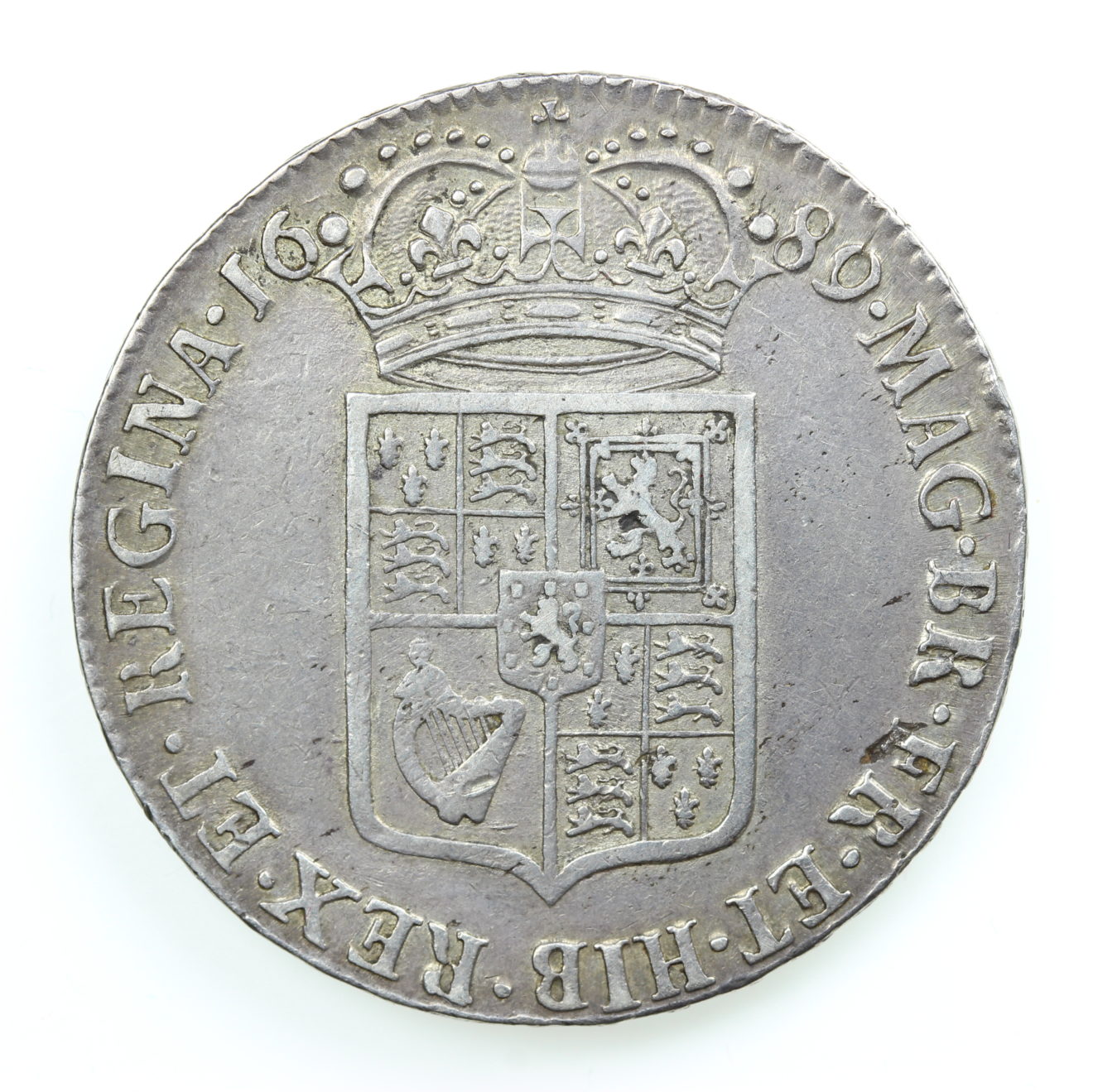 William and Mary AD 1689-1694 Silver Halfcrown AD 1689 - Silbury Coins ...