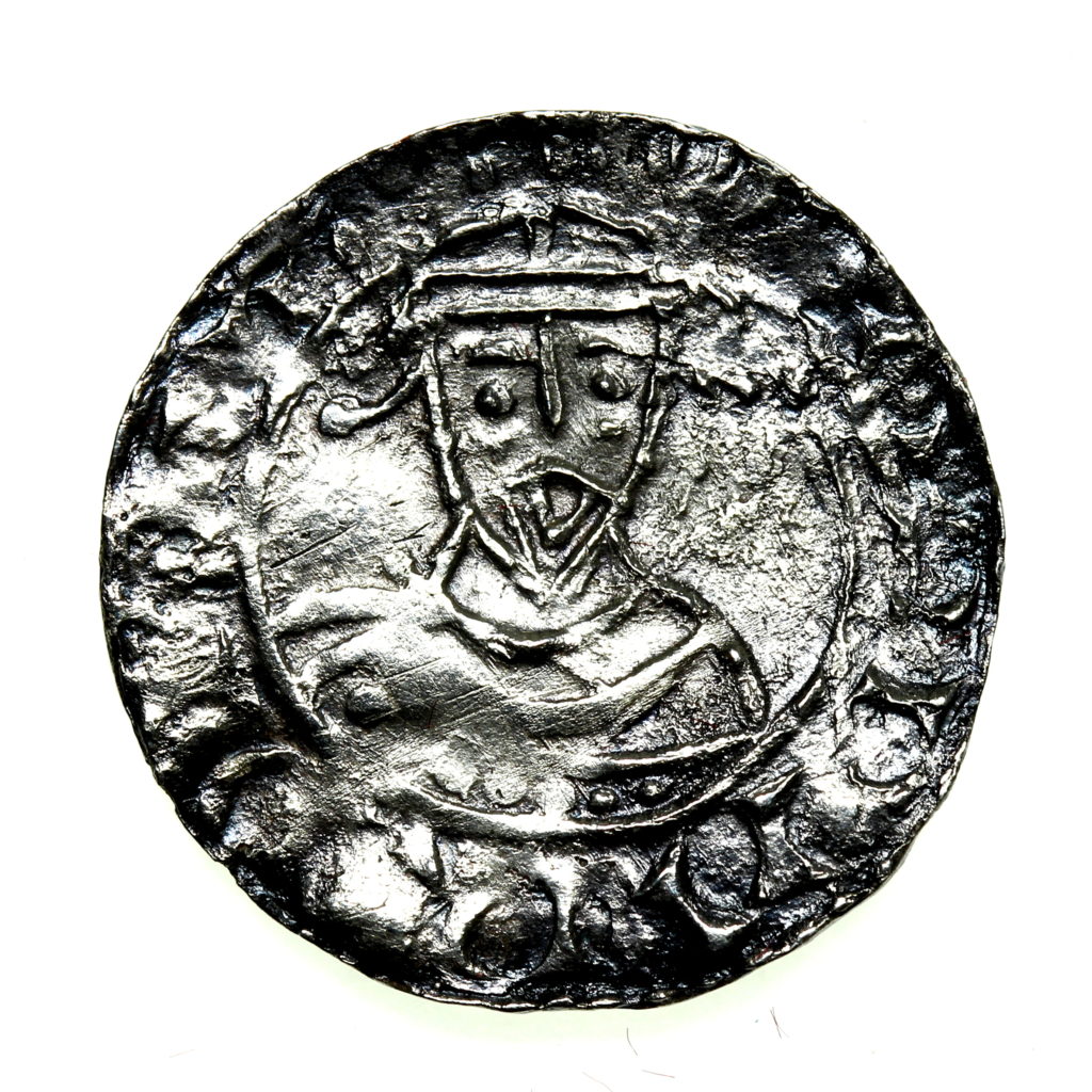 Edward the Confessor AD 1042-1066 Silver Penny Facing bust / Cross type ...