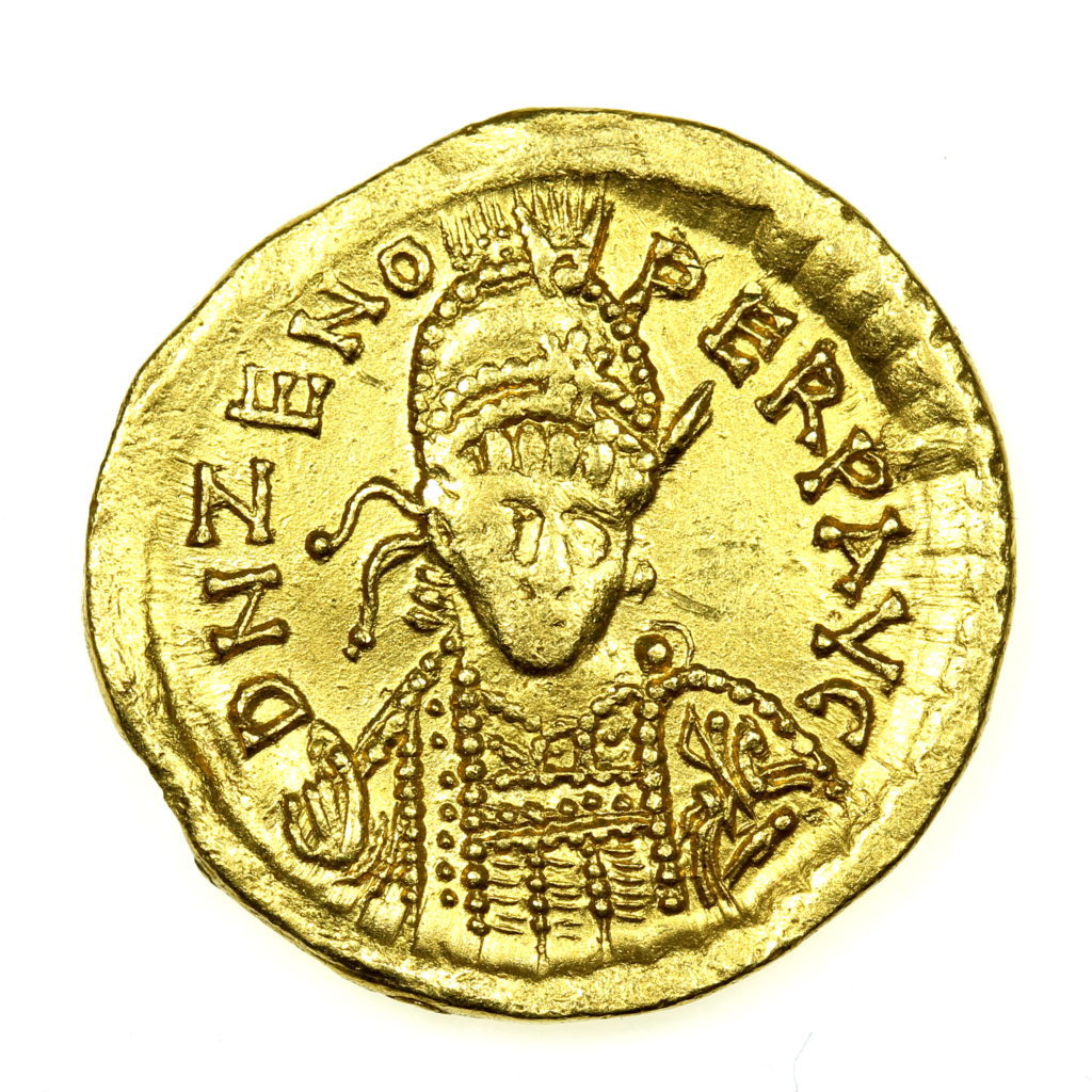 Zeno AD 474-491 Gold Solidus Constantinople - Silbury Coins : Silbury Coins