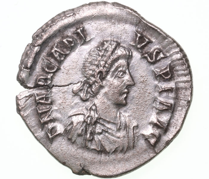 Arcadius AD 383-408 Silver Siliqua Milan The Colkirk Hoard