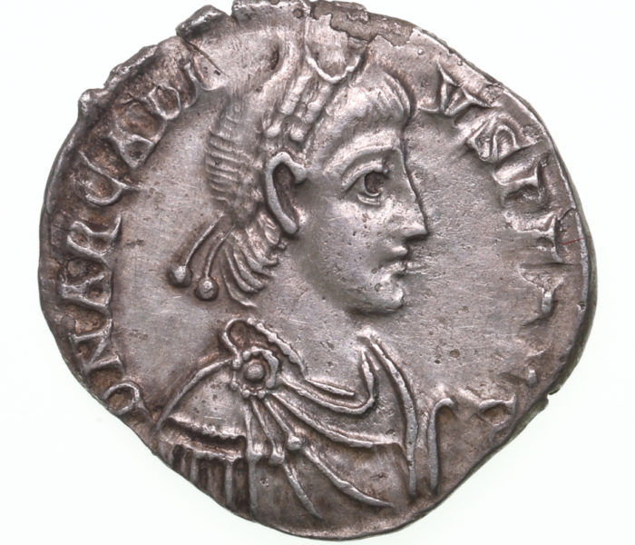 Arcadius AD 383-408 Silver Siliqua Milan The Colkirk Hoard