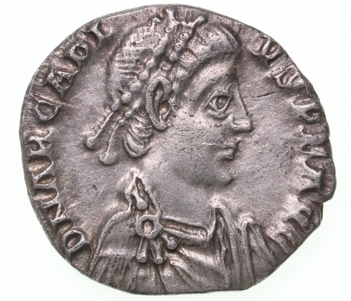 Arcadius AD 383-408 Silver Siliqua Milan The Colkirk Hoard