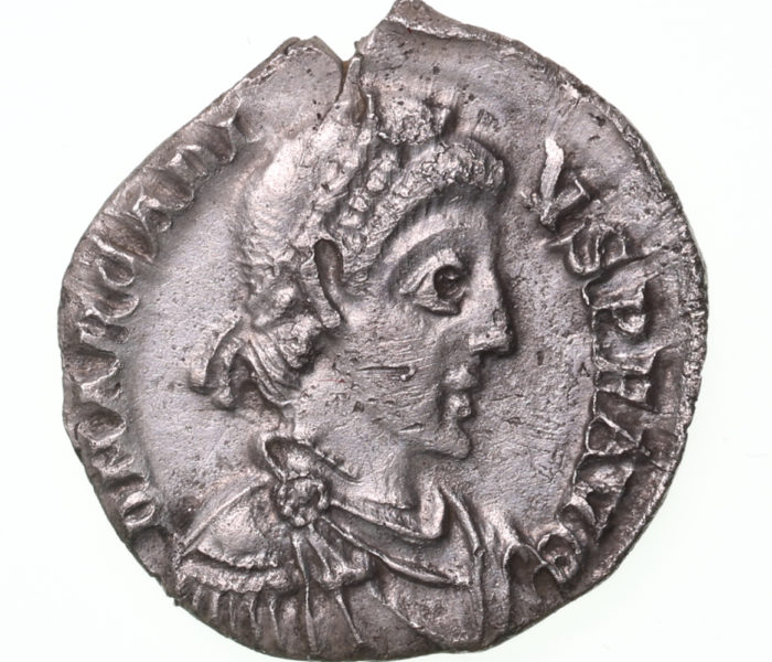 Arcadius AD 383-408 Silver Siliqua Milan The Colkirk Hoard