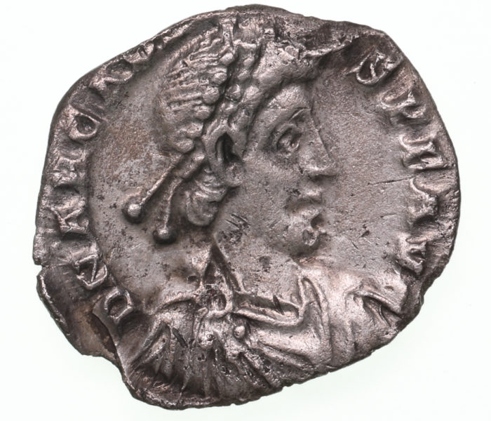 Arcadius AD 383-408 Silver Siliqua Milan The Colkirk Hoard