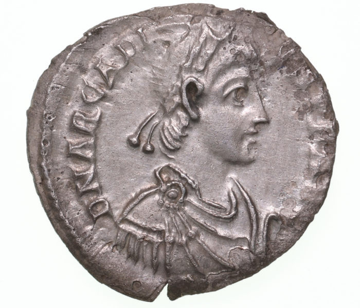 Arcadius AD 383-408 Silver Siliqua Milan The Colkirk Hoard