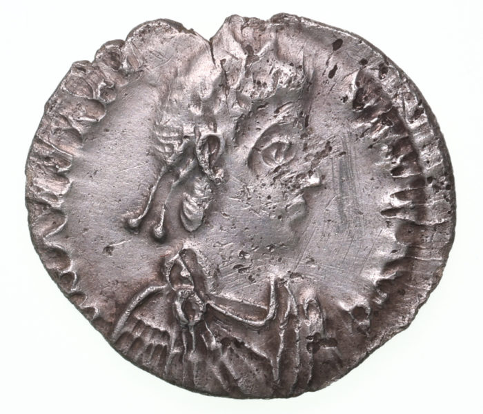 Arcadius AD 383-408 Silver Siliqua Milan The Colkirk Hoard