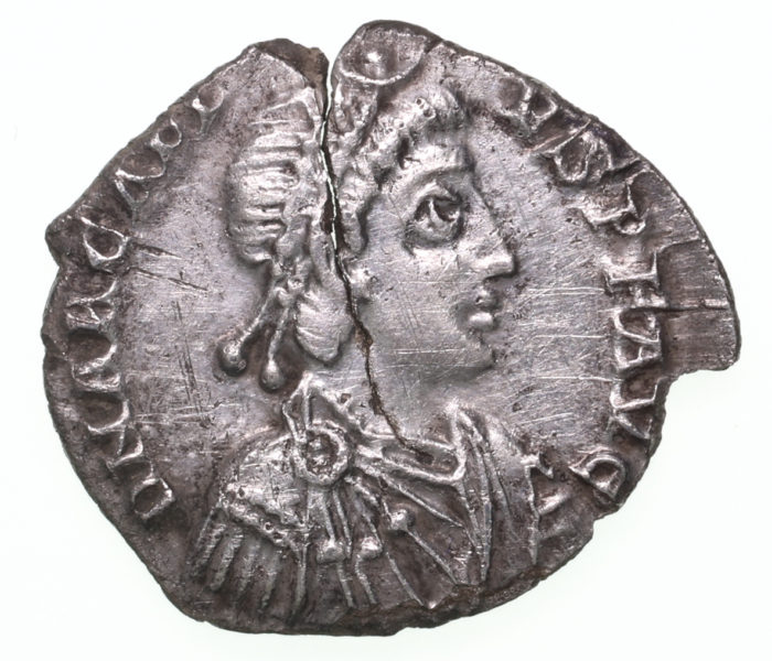 Arcadius AD 383-408 Silver Siliqua Milan The Colkirk Hoard