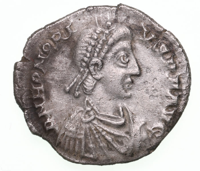 Honorius AD 393-423 Silver Siliqua Milan The Colkirk Hoard