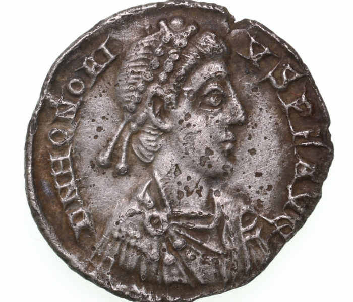 Honorius AD 393-423 Silver Siliqua Milan The Colkirk Hoard