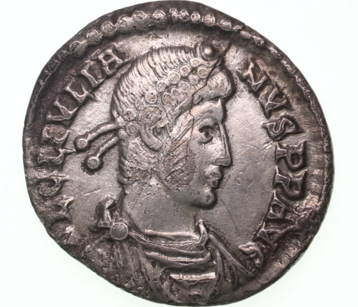 Julian II (Apostate) AD 360-363 Silver Siliqua Lugdunum The Colkirk Hoard