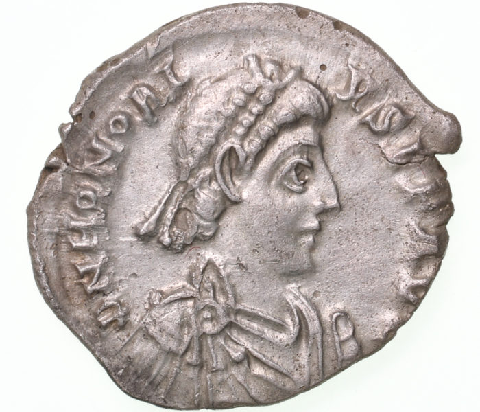 Honorius AD 393-423 Silver Siliqua Milan The Colkirk Hoard