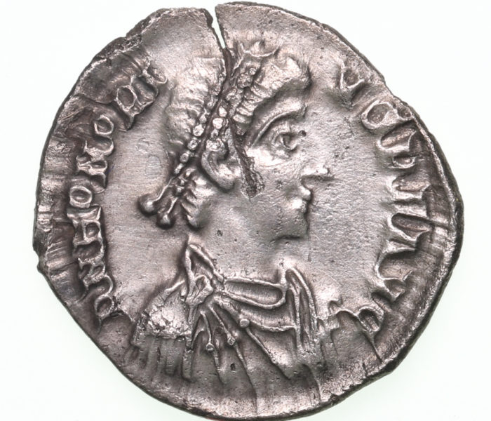 Honorius AD 393-423 Silver Siliqua Milan The Colkirk Hoard