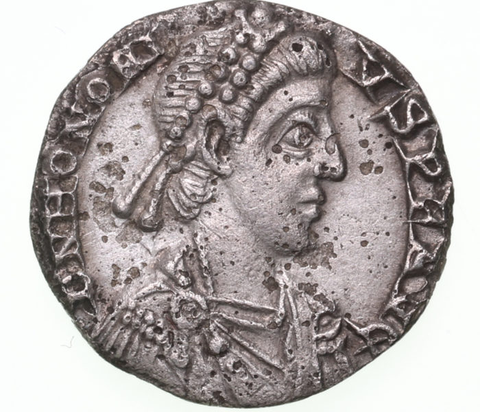 Honorius AD 393-423 Silver Siliqua Milan The Colkirk Hoard