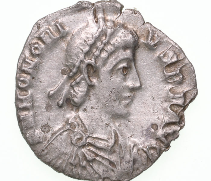 Honorius AD 393-423 Silver Siliqua Milan The Colkirk Hoard