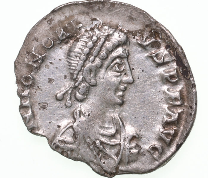 Honorius AD 393-423 Silver Siliqua Milan The Colkirk Hoard