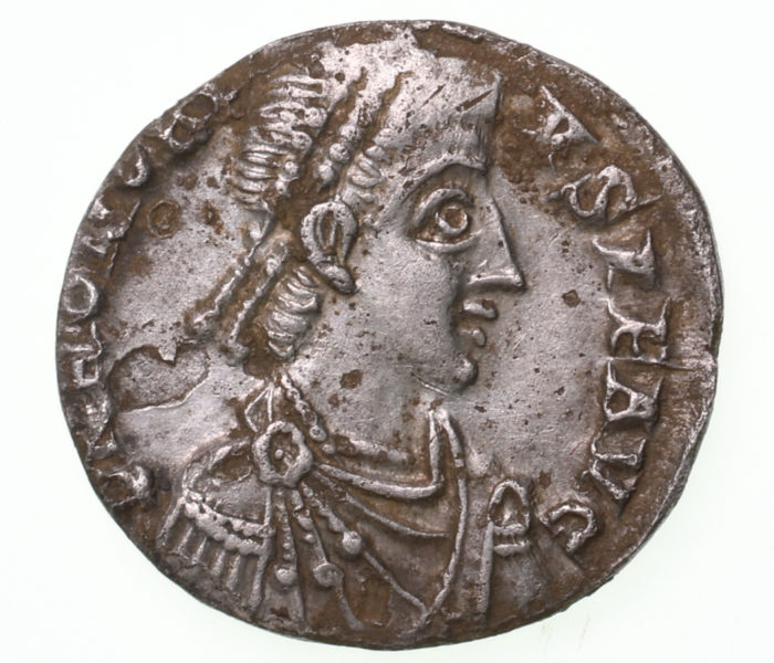 Honorius AD 393-423 Silver Siliqua Milan The Colkirk Hoard