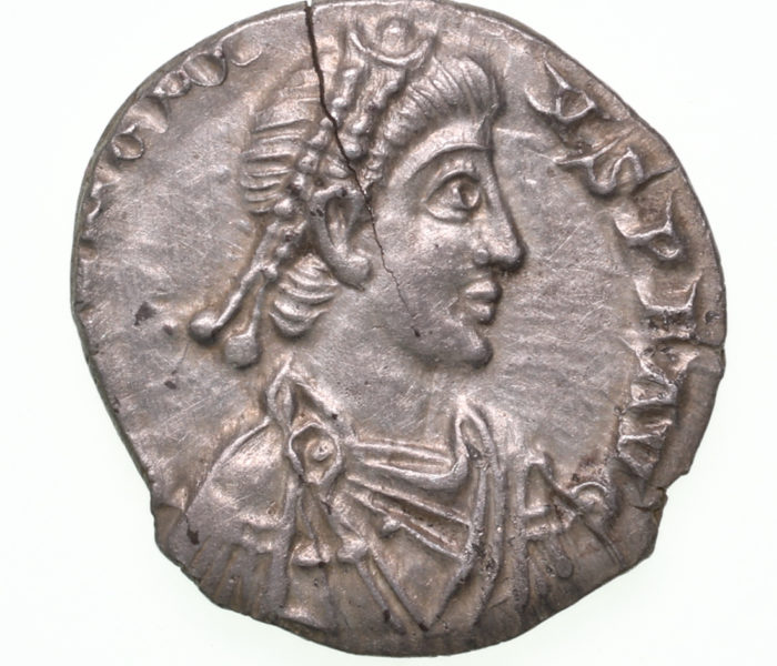 Honorius AD 393-423 Silver Siliqua Milan The Colkirk Hoard