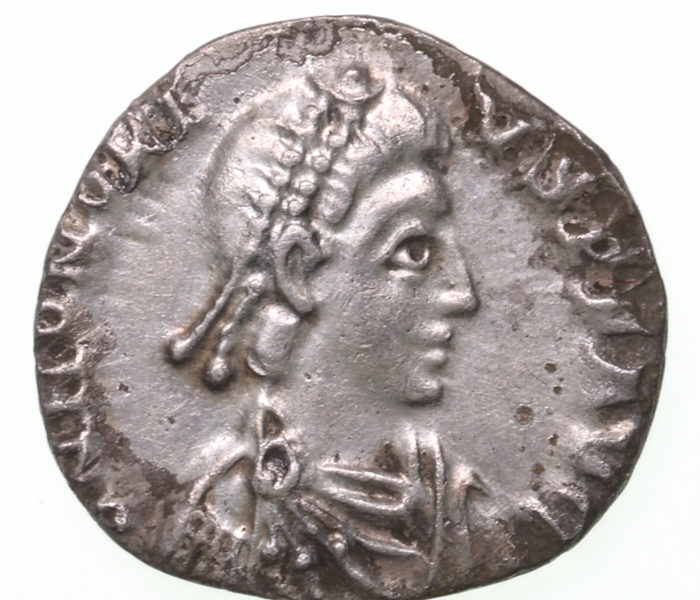 Honorius AD 393-423 Silver Siliqua Milan The Colkirk Hoard