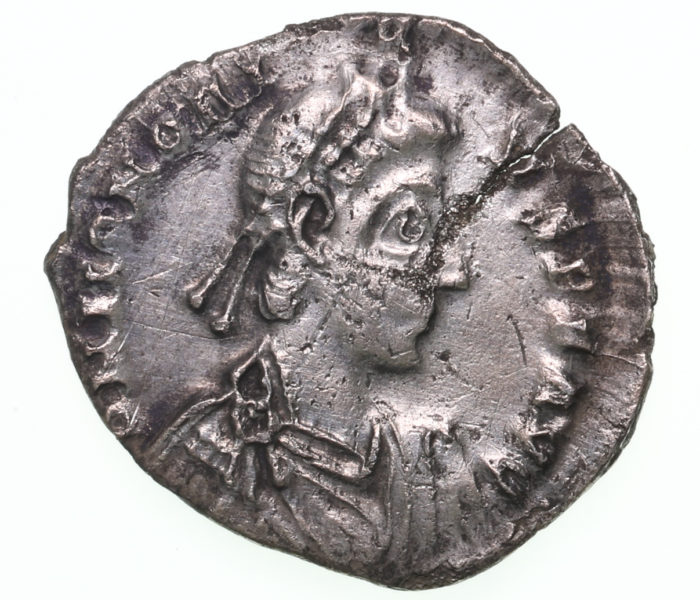 Honorius AD 393-423 Silver Siliqua Milan The Colkirk Hoard