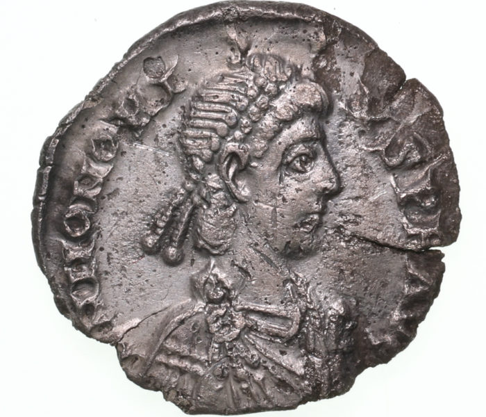 Honorius AD 393-423 Silver Siliqua Milan The Colkirk Hoard