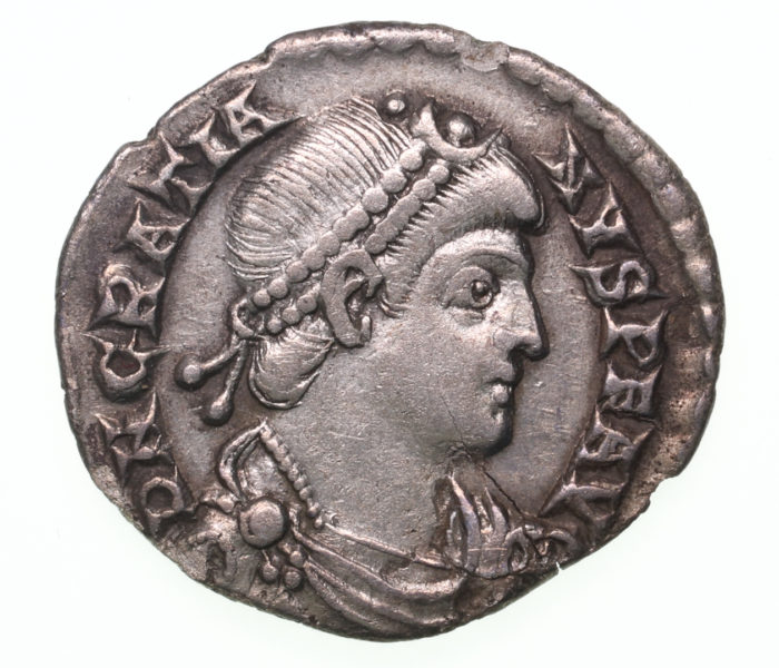 Gratian AD 367-383 Silver Siliqua Trier The Colkirk Hoard