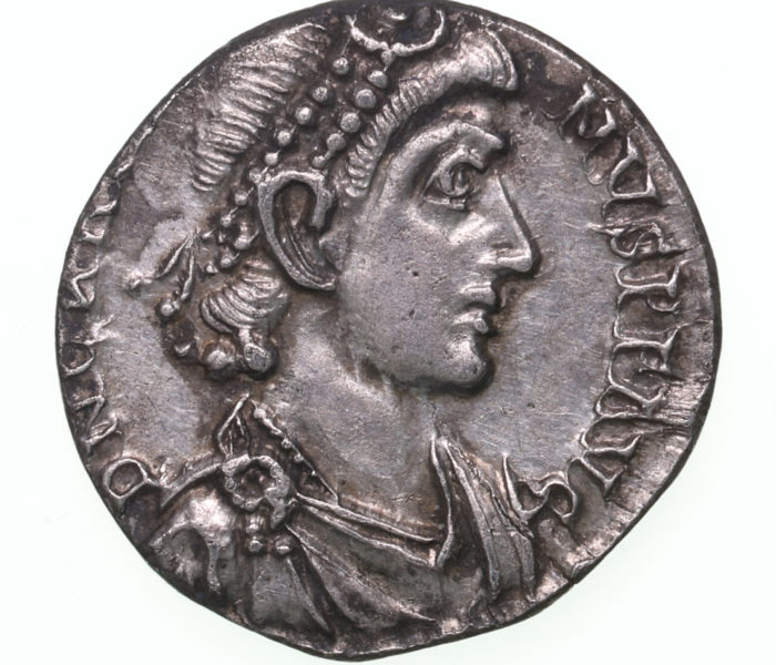 Gratian AD 367-383 Silver Siliqua Aquiliea The Colkirk Hoard