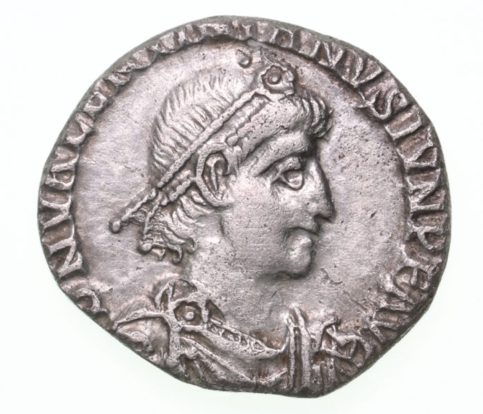 Valentinan II AD 375-392 Silver Siliqua Aquileia The Colkirk Hoard