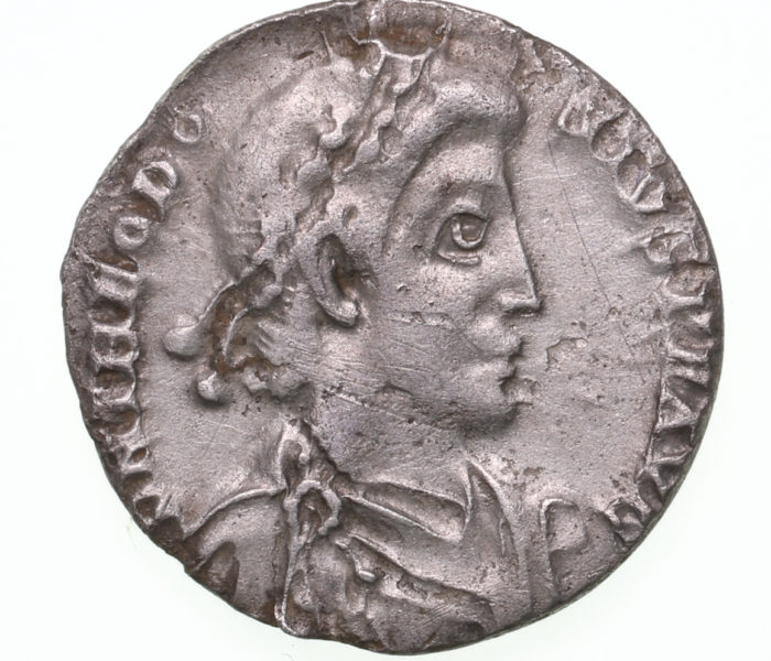 Theodosius I AD 379-395 Silver Siliqua Milan The Colkirk Hoard