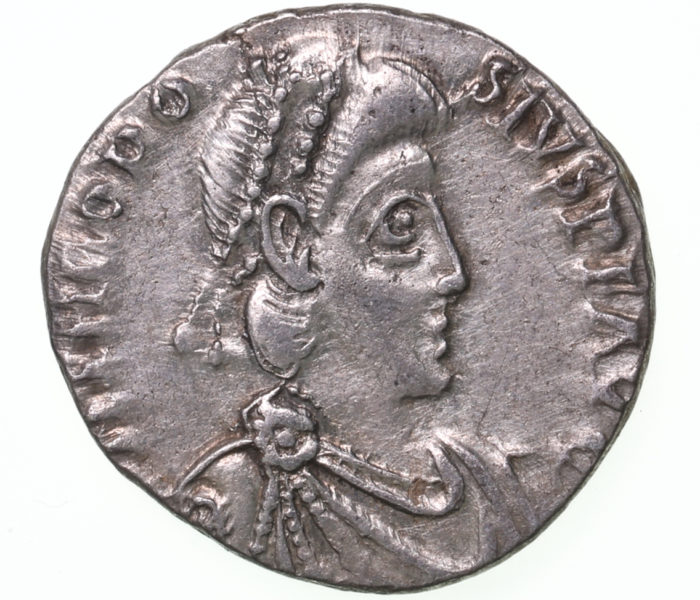 Theodosius I AD 379-395 Silver Siliqua Trier The Colkirk Hoard