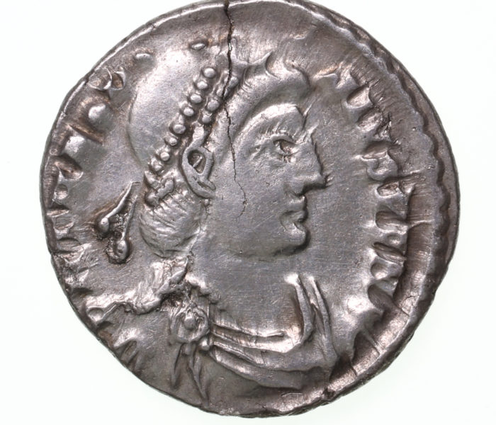 Theodosius I AD 379-395 Silver Siliqua Trier The Colkirk Hoard