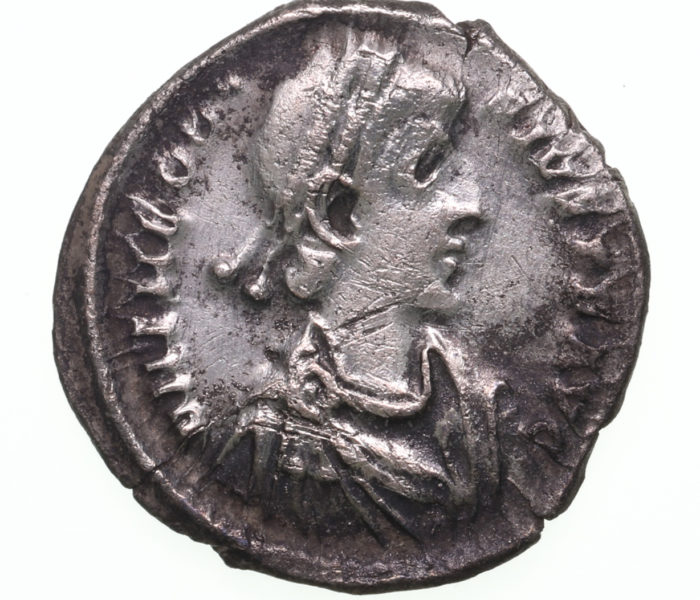 Theodosius I AD 379-395 Silver Siliqua Trier The Colkirk Hoard