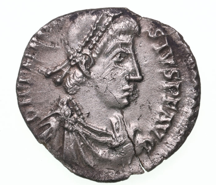 Theodosius I AD 379-395 Silver Siliqua Trier The Colkirk Hoard