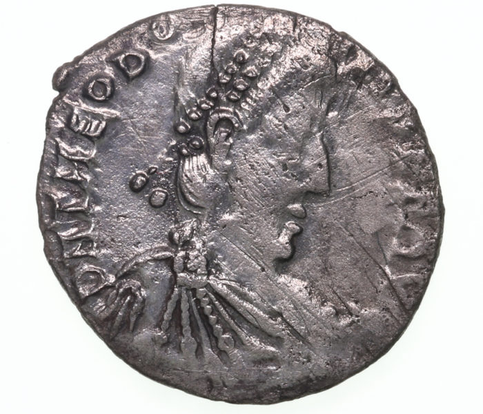 Theodosius I AD 379-395 Silver Siliqua Trier The Colkirk Hoard