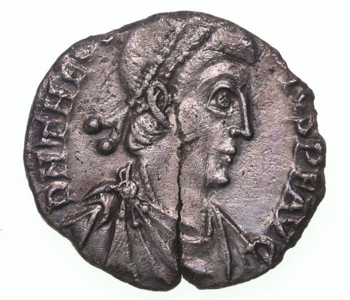 Theodosius I AD 379-395 Silver Siliqua unknown The Colkirk Hoard