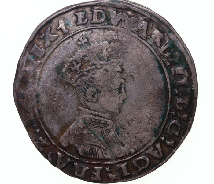 Edward VI AD 1547-1553 Silver Shilling 2nd Issue Canterbury