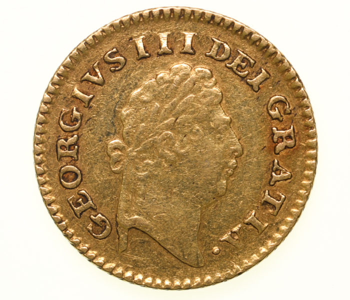 George III AD 1760-1820 Gold Third Guinea AD 1798