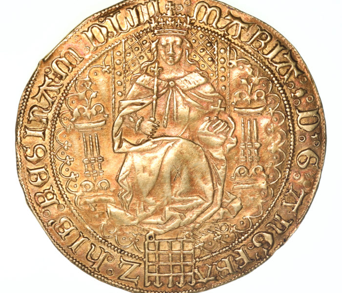 Mary AD 1553-1554 Gold Fine Sovereign